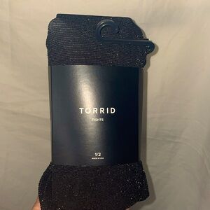 Torrid shine black tights